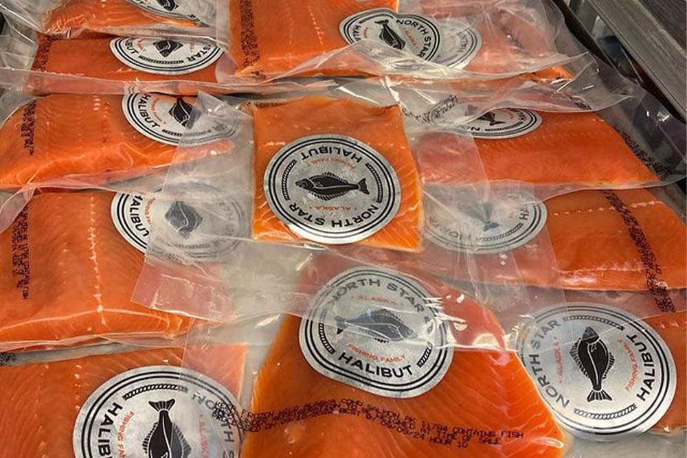 Coho Salmon packaged for sale